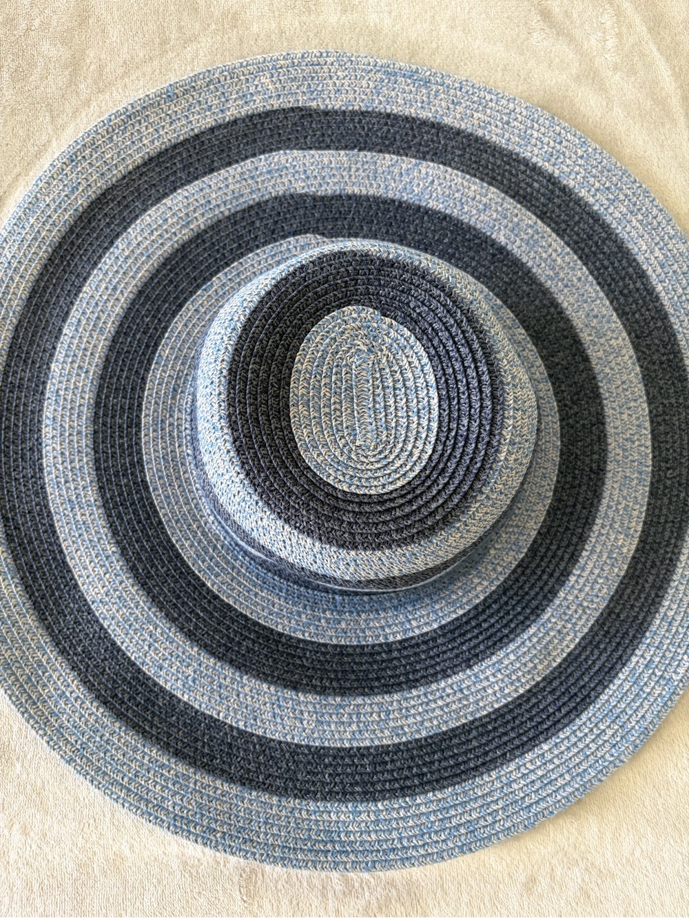 Isaac Mizrahi Striped Wide-Brim Sun Hat.